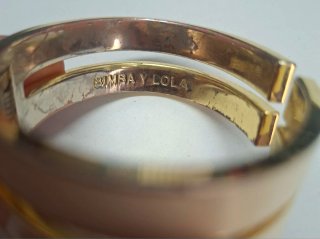 Pulsera bimba y Lola dorada