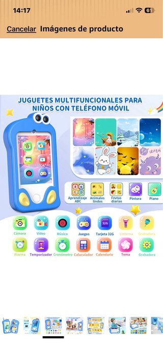 Mivil Cámara Infantil Dinosaurio Azul