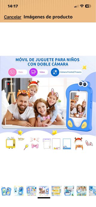 Mivil Cámara Infantil Dinosaurio Azul