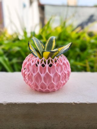 Vaso Decorativo Rede Rosa