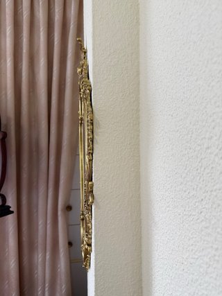 2 Espejos Bronce Dorado 70x41 cm