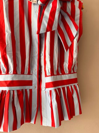 Camisa Zara rayas lazo viral