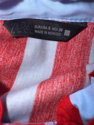 Camisa Zara rayas lazo viral
