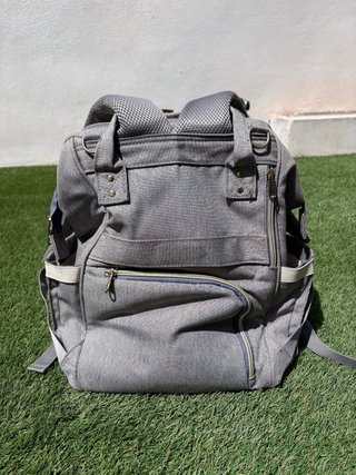 Mochila Pañalera Verolino Gris
