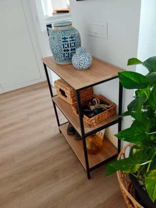 Consola de entrada madera y metal