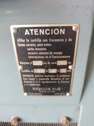 Guillotina PINGUILLEM PS50 Eléctrica Textil