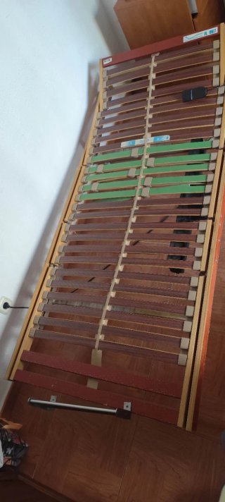 Cama articulada madera y metal