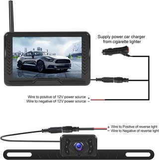 CÁMARA MARCHA ATRÁS INALÁMBRICA 5” IPS IP69