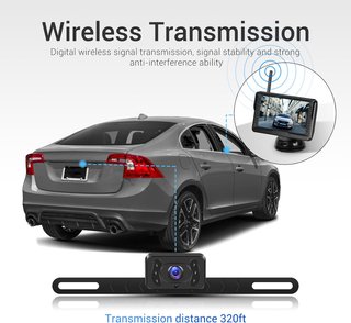 CÁMARA MARCHA ATRÁS INALÁMBRICA 5” IPS IP69