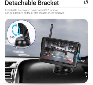 CÁMARA MARCHA ATRÁS INALÁMBRICA 5” IPS IP69