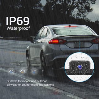 CÁMARA MARCHA ATRÁS INALÁMBRICA 5” IPS IP69