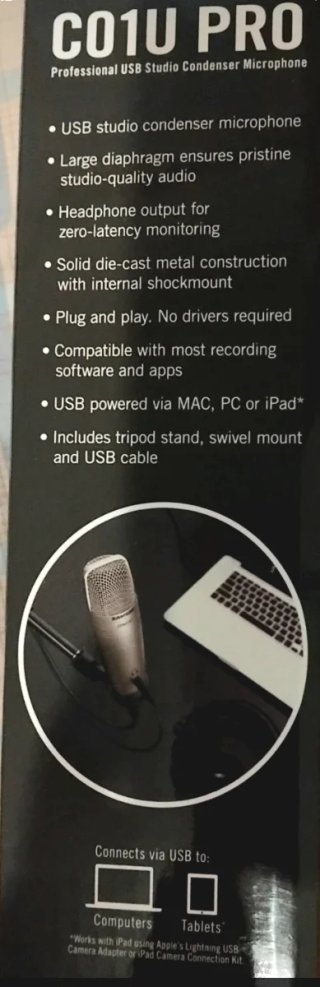 Micrófono Condensador USB Samson Gris