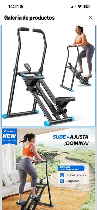 Macchina per scale MERACH - Manubri regolabili