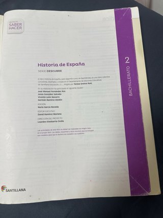 HISTORIA DE ESPAÑA SERIE DESCUBRE 2 BACHILLERATO