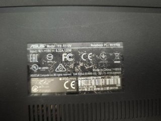 Portátil ASUS R510v i7 para piezas