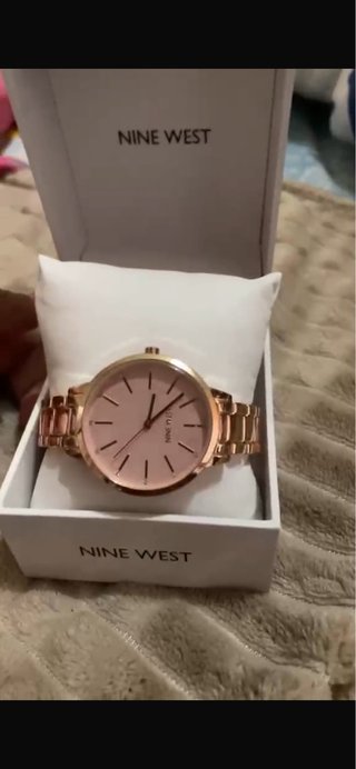 Reloj Nine West Dama Dorado y Rosa