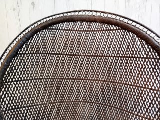 Sillón Emmanuelle Ratán Marrón Oscuro