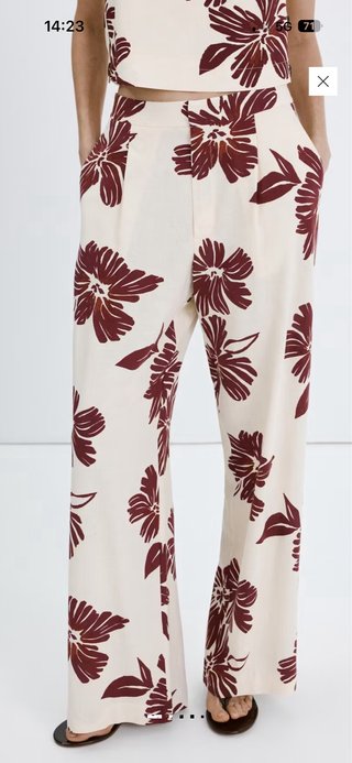Pantalon estampado pinzas