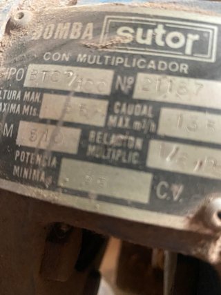 Bomba de riego Sutor BTC 2/100