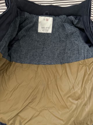 Abrigo acolchado niño azul marino talla 104 cm