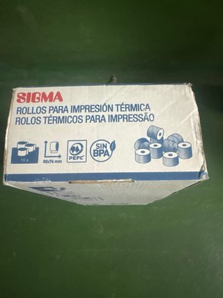 Rollos de impresión térmica SIGMA (10 uds)