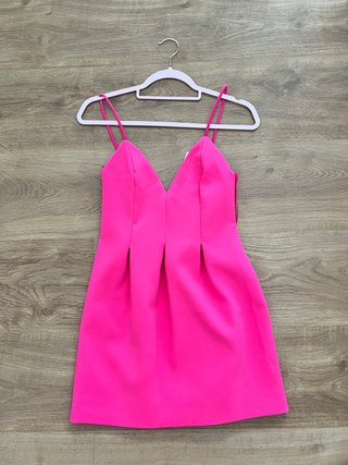 Vestido rosa tirantes corto