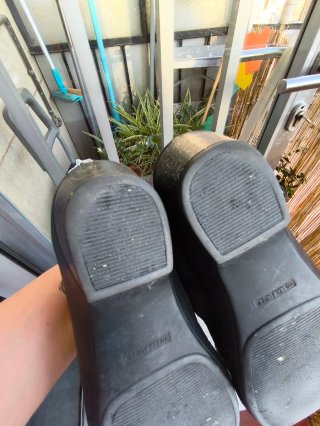 Sandalias de piel negras