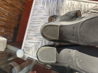 Sandalias de piel negras