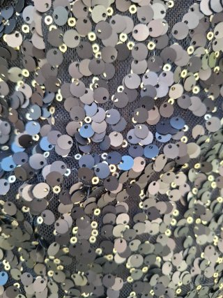 Canotta elegante nera con paillettes