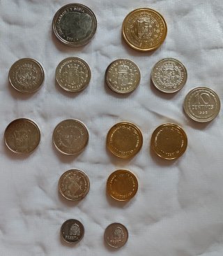 15 Monedas Reproducción Colección