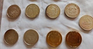 15 Monedas Reproducción Colección