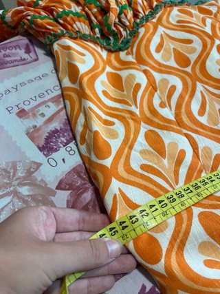 Traje flamenca naranja espalda descubierta