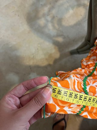 Traje flamenca naranja espalda descubierta