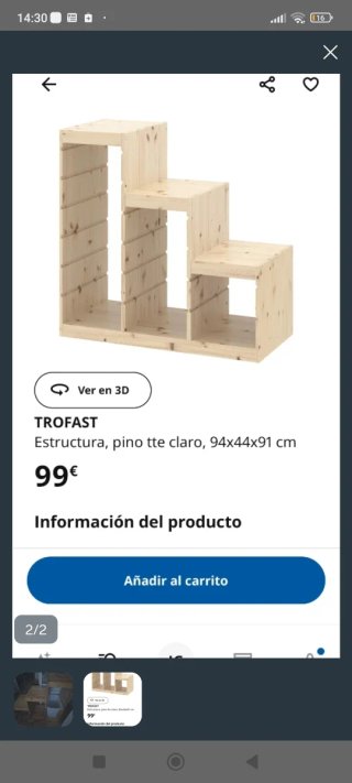 Cajonera Estantería Ikea para Juguetes