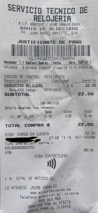 Reloj Ferrari Sf.02.1.29.0006 pila recien puesta