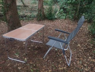 Silla camping plegable