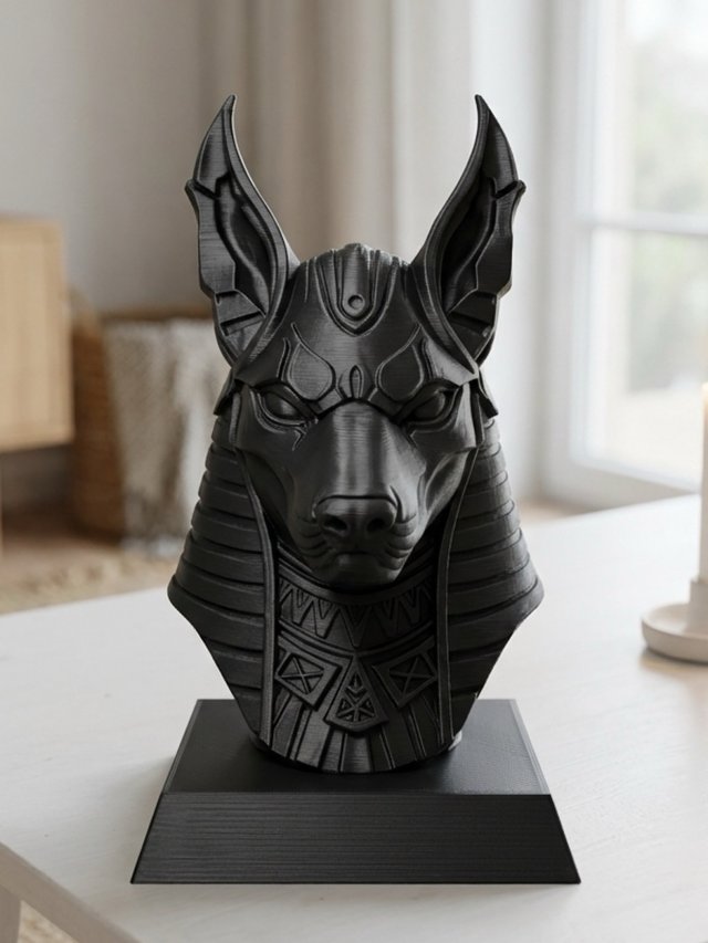 Busto Anubis Negro