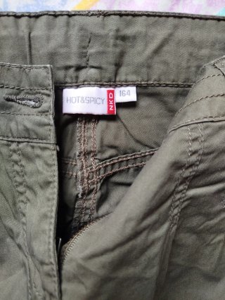 Pantalones cargo verde oliva T- 164