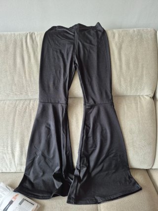 Pantalón de campana negro 7-9