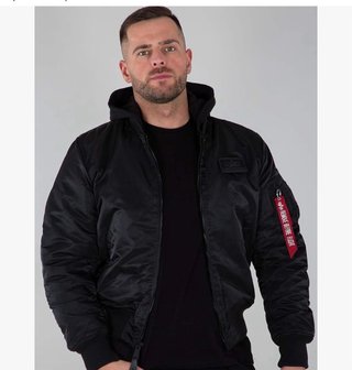 Chaqueta Bomber Negra Alpha Industries