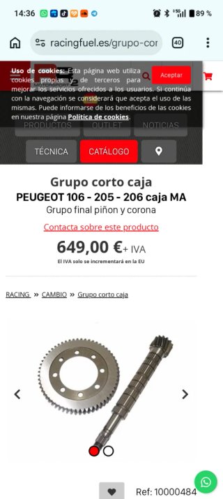 Grupo 13x64 PEUGEOT 106-205-206