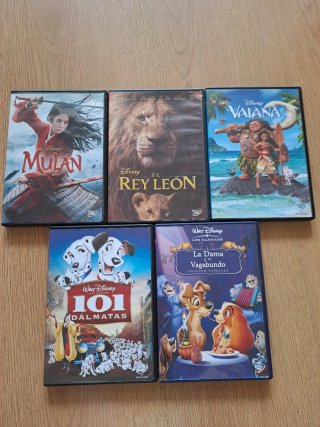 5 Películas Disney DVD (Español)