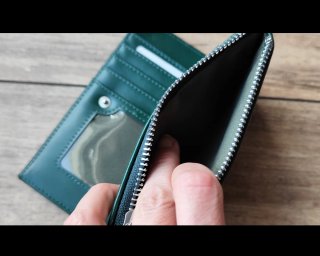 Monedero Misako Verde Compacto