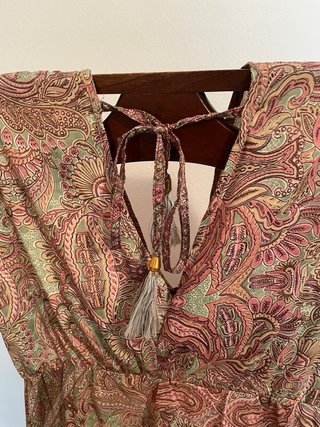 Vestido estampado paisley talla única