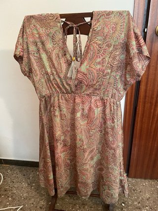 Vestido estampado paisley talla única