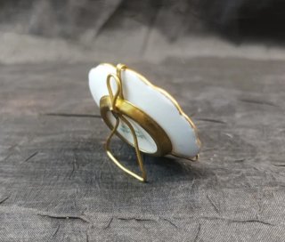 Platillo Limoges Francia porcelana y oro
