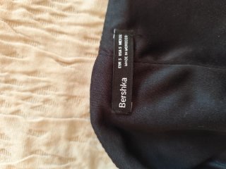 Top Bershka efecto piel espalda descubierta T.S