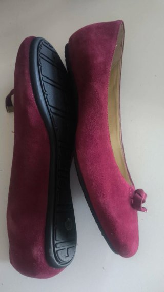 Bailarinas serraje granate talla 37