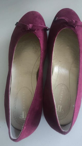 Bailarinas serraje granate talla 37