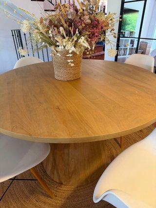 Mesa 120 cm madera mango macizo maisons du nonde